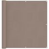 vidaXL Balkon Scherm Taupe 110 x 600 cm Oxford Stof