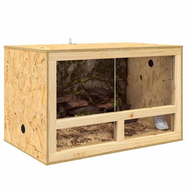 vidaXL Terrarium Bruin 80 x 50 x 50 cm OSB