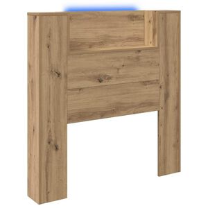vidaXL Hoofdbord Artisan Eiken 100 x 15 x 103,5 cm Bewerkt hout