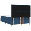 vidaXL Boxspring bed met matras met hoofdeinde Blauw 160 x 200 cm Stof