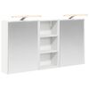 vidaXL Badkamerkastenset 3 st 116 x 16 x 62,5 cm Bewerkt hout