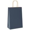 vidaXL Papieren zakjes 50 st met hengsels 21x11x31 cm blauw