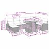 vidaXL Tuin Sofa Set met kussen 9 pcs beige en cr&egrave;mekleurig