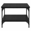 vidaXL Salontafel Zwart Eiken 55 x 55 x 40 cm Bewerkt hout