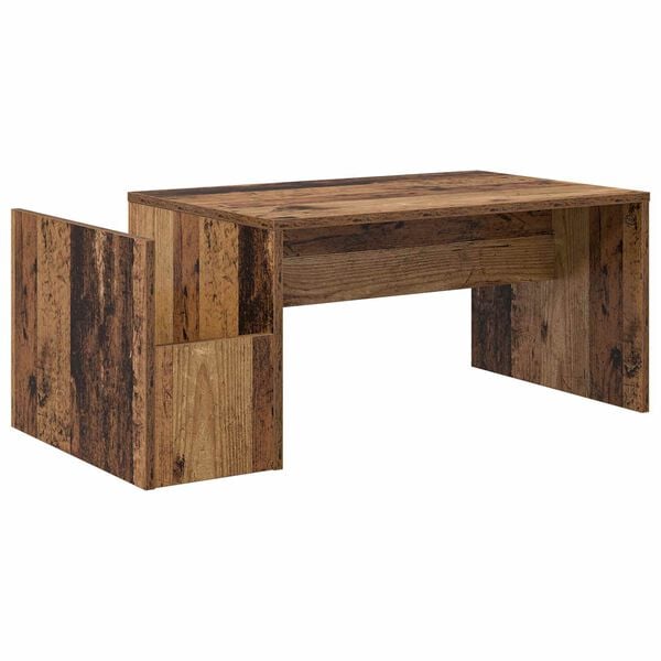 vidaXL Salontafel Oudhout 90 x 45 x 35 cm Bewerkt hout