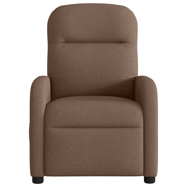 vidaXL Fauteuil verstelbaar stof bruin