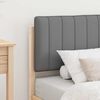vidaXL Bedframe met Gevoerd Hoofdgedeelte Lichtgrijs 75 x 190 cm