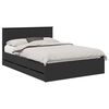 vidaXL Bedframe met lade met opslag Zwart 140 x 190 cm Ingenieurshout