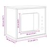 vidaXL Kattenhuis Beton 51 x 30 x 42,5 cm Bewerkt hout