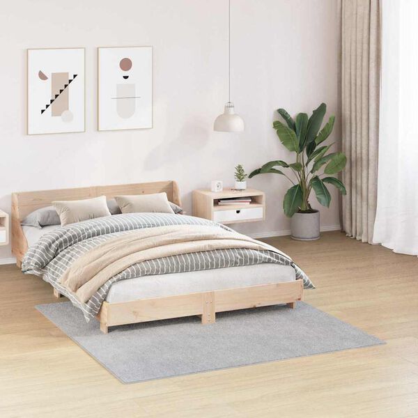 vidaXL Antislip Shaggy Tapijt Grijs 160 x 160 cm PP