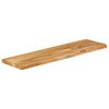 vidaXL Tafelblad met natuurlijke rand 140x20x2,5 cm massief mangohout