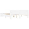 vidaXL Bedframe met hoofdeinde wit 180x200 cm