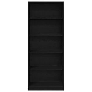 vidaXL Kledingkast Zwart Eiken 80 x 50 x 200 cm Bewerkt hout