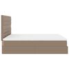 vidaXL Ottoman bed met matras 180x200cm kunstleer cappuccinokleurig
