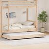 vidaXL Bedframe Naturel 100 x 200 cm Massief grenenhout