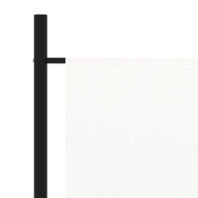 vidaXL Kamerscherm met 1 paneel 175x180 cm stof wit