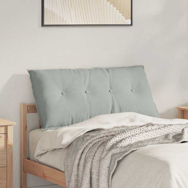 vidaXL Rugkussen Lichtgrijs 100 x 50 cm Cordstof