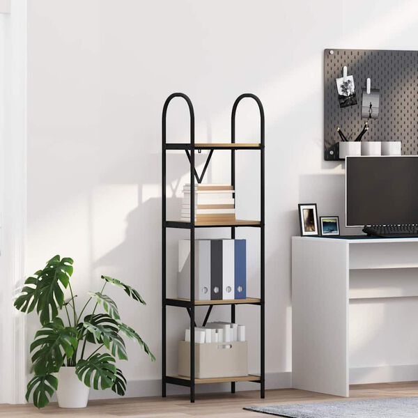 vidaXL Boekenkast Artisan Eiken 40 x 30 x 146 cm Bewerkt hout