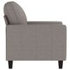 vidaXL Fauteuil 60 cm stof taupe