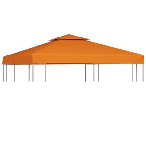 vidaXL Vervangend tentdoek prieel 310 g/m&sup2; 3x3 m oranje
