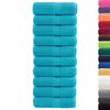 vidaXL Premium washandjes SOLUND 10 stuks turquoise 30x30 cm 600 g/m2