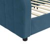 vidaXL Slaapbank 90x200 cm fluweel blauw