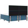 vidaXL Boxspringbed met matras Donkerblauw 180 x 200 cm Fluweel