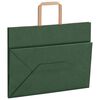 vidaXL Papieren zakken 50 st met hengsels 32x17x25 cm groen
