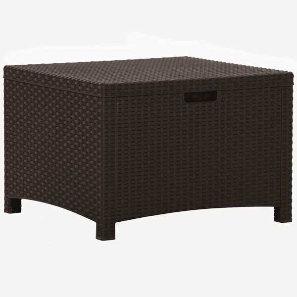 vidaXL Tuinbox 60x54x41 cm PP rattan bruin