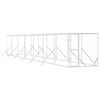 vidaXL Hondenkennel voor buiten 2x14x2 m gegalvaniseerd staal zilver