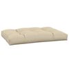 vidaXL Palletkussen 120x80x12 cm stof beige