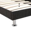vidaXL Bedframe zonder matras stof donkergrijs 180x200 cm