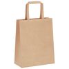 vidaXL Papieren zakken 50 st met hengsels 18x8x22 cm bruin