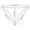 vidaXL Zonnescherm driehoekig 3x3x4,24 m oxford stof terracottakleurig