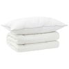 vidaXL Dekbed en Kussen Set 2 st 135x200 cm 4 seizoenen 300 GSM Wol