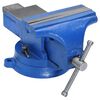 vidaXL Bankschroef 100 mm gietijzer blauw
