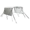 vidaXL Biminitop 3 bogen met mesh zijwanden 183x(185-198)x137 cm