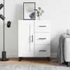 vidaXL Dressoir 69,5x34x90 cm bewerkt hout wit