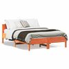 vidaXL Bedframe zonder matras massief grenenhout wasbruin 135x190 cm