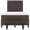 vidaXL Boxspringbed met matras Donkerbruin 120 x 200 cm Stof