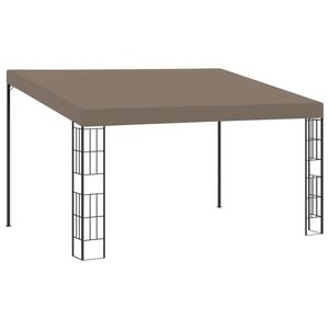 vidaXL Wandprieel 4x3 m stof taupe