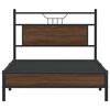 vidaXL Bedframe zonder matras bewerkt hout bruin eikenkleur 100x190 cm