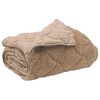vidaXL Zomer Dekbed Taupe 220 x 260 cm Microfiber en Teddy fleece