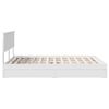 vidaXL Opslag bed met hoofdeinde Wit 140 x 190 cm Bewerkt hout