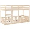 vidaXL Stapelbed massief grenenhout 90x190 cm