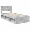 vidaXL Bedframe met hoofdeinde Beton 90 x 200 cm Bewerkt hout