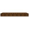 vidaXL Bedframe massief hout honingbruin 75x190 cm
