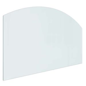 vidaXL Vuurplaats Glazen Plaat Doorzichtig 100 x 60 cm Glas