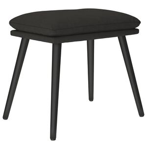 vidaXL Voetenbank 45x29,5x35 cm stof zwart
