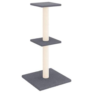 vidaXL Kattenmeubel met sisal krabpalen 73 cm donkergrijs